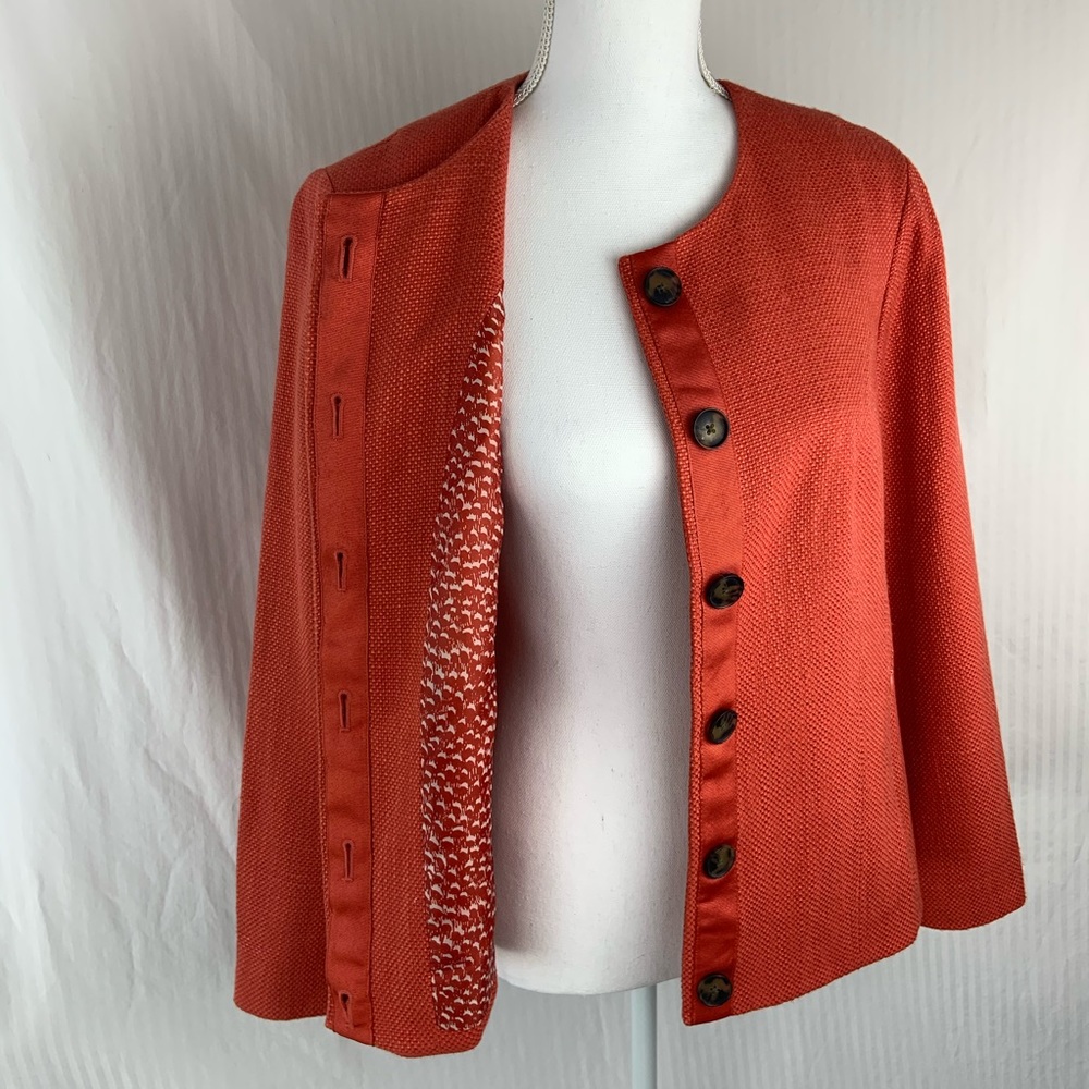 Orange Coldwater Creek jacket